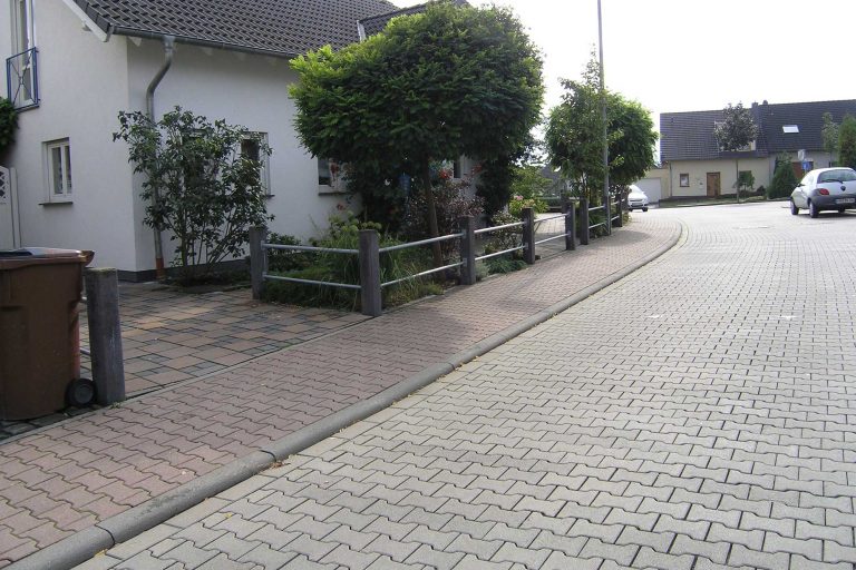 Doppel-T Pflastersteine als Straße